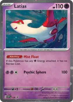 Latias - (Cosmo Holo) Promo SV: Scarlet & Violet Promo Cards 139 NM holofoil - Image 1