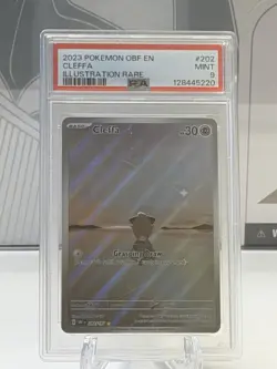 Cleffa Scarlet & Violet Obsidian Flames Pokemon TCG Card 202/197 PSA 9 - Image 1