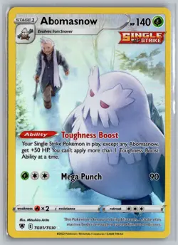 Abomasnow TG01/TG30 Trainer Gallery Astral Radiance NM Pokemon Card - Image 1