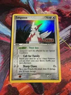 Zangoose 25/108 EX Power Keepers Reverse Holo Rare Stamped Pokemon Card NM/LP - Image 1