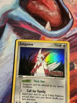 Zangoose 25/108 EX Power Keepers Reverse Holo Rare Stamped Pokemon Card NM/LP - Image 2