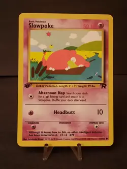 2000 Vintage WOTC 1st Edition Team Rocket ( Slowpoke ) - NM Pokemon Card - Image 1