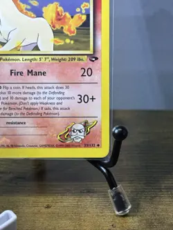 Pokemon TCG Gym Challenge Blaine's Rapidash 33/132 Regular Uncommon Card - Image 5