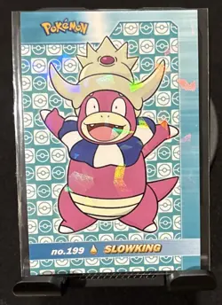 Rare Pokemon Shiny Full Art #199 Slowking Low Pop Cracked Ice Holo Card - Image 1