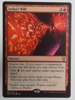 MTG English Jeska's Will LIGHT PLAY Normal Commander Legends - Image 1