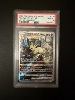 Pokemon Card Leafeon Vstar Gg35/gg70 PSA 10 Sword Shield Crown Zenith - Image 1