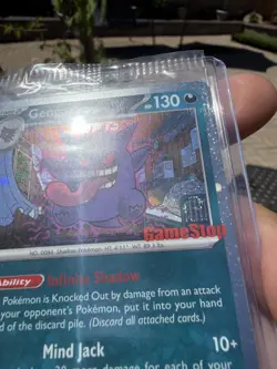 Pokemon Gengar GameStop Promo Card 050/088 Holo WITH SWIRL BOTTOM RIGHT CORNER - Image 2