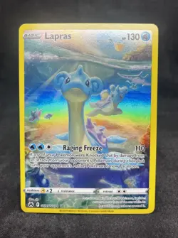 Pokemon Crown Zenith Galarian Gallery Lapras Full Art Rare Holo Card GG05/GG70 - Image 1