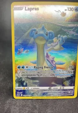Pokemon Crown Zenith Galarian Gallery Lapras Full Art Rare Holo Card GG05/GG70 - Image 3