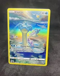 Pokemon Crown Zenith Galarian Gallery Lapras Full Art Rare Holo Card GG05/GG70 - Image 4