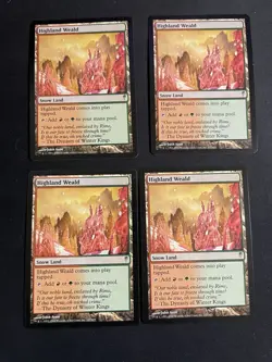 MtG X4 Highland Weald Coldsnap Magic the Gathering - Image 1