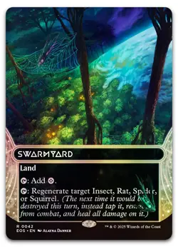 Swarmyard (0042) (Borderless) #42 (Foil) (NM) Edge of Eternities EOS Magic MTG - Image 1