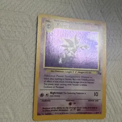POKEMON Card FOSSIL HAUNTER #6/62 Black Star Rare Holo Foil Shiny Beauty NM-M - Image 3