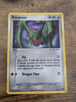 2006 Rayquaza - 3/17 - Holo Rare Promo Pokemon Pop Series 1 Pokemon TCG Card - Image 1