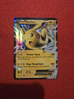 Pokemon Pikachu EX XY174 Black Star Promo 2016 Holo Card TCG - Image 1