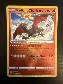 Radiant Charizard 020/159 - Crown Zenith - Radiant Rare - Pokemon TCG - LP - Image 1