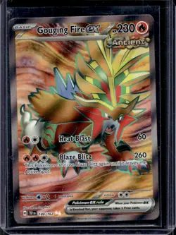 2024 Pokemon Temporal Forces Gouging Fire ex #188/162 - Image 1