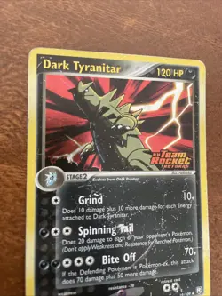 Pokemon TCG Dark Tyranitar Reverse Holo 19/109 EX Team Rocket Returns stamp HP - Image 4
