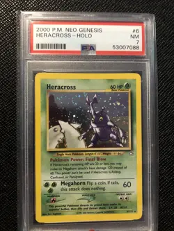 Pokemon - Heracross (6/111) - Holo Rare - Neo Genesis [PSA 7] - Image 2
