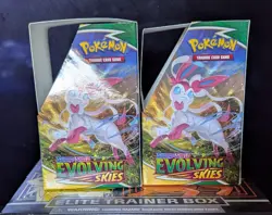 Pokemon TCG Evolving Skies Empty Half Booster Boxes X2 (No Packs) - Image 2