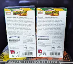Pokemon TCG Evolving Skies Empty Half Booster Boxes X2 (No Packs) - Image 3