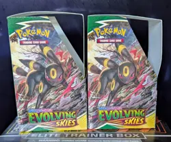 Pokemon TCG Evolving Skies Empty Half Booster Boxes X2 (No Packs) - Image 4