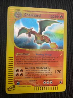 Pokemon Charizard 006/165 Expedition Base Set E-Reader Holo MP - Image 1