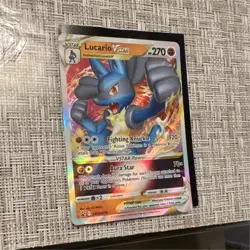 Pokemon Lucario VSTAR Promo Full Art Holo SWSH214 270 HP Sword & Shield - Image 1