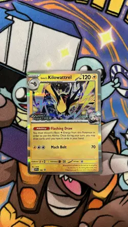 Pokemon TCG Iono's Kilowattrel SVP182 Journey Together Pre Release Promo - Image 1