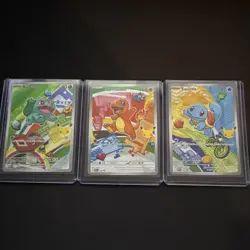 Pokemon Bulbasaur 037, Charmander 038, Squirtle 039 First Partner Promo Gen 1 - Image 1