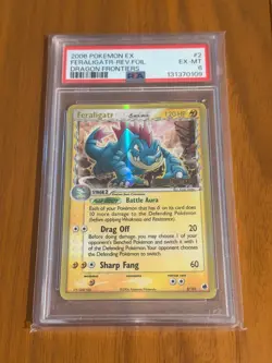 PSA 6 Feraligatr 2 Dragon Frontiers Delta Species Stamped Reverse Holo Pokemon - Image 1