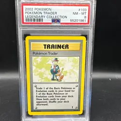 Pokemon Trader Rare 103/110 PSA 8 Mint Legendary Collection Pokemon - Image 1