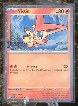 Victini 012/086 - Black Bolt - Pokemon TCG - Stamped Cosmos Holo Promo - NM - Image 1