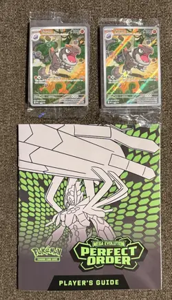 Pokemon TCG Perfect Order Black Star Promo Tyrunt New / Sealed x2 + PO Booklet - Image 1