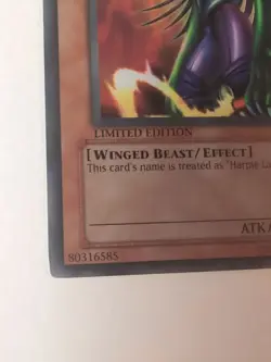 CYBER HARPIE LADY SP1 EN001 MP YU GI OH - Image 5