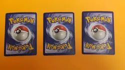 Pokemon TCG Lapras Fossil Holo Unlimited Rare Card 10/62 Damaged (3 Cards) - Image 5