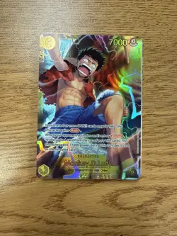 One Piece TCG Monkey.D.Luffy OP15-119 SEC Near Mint In Hand - Image 1