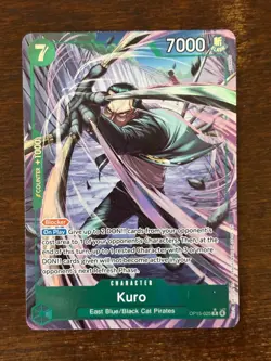 ONE PIECE Kuro (Alt Art) OP15-025 R Adventure on KAMI's Island ENGLISH OP15 - Image 2