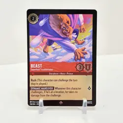 Disney Lorcana Winterspell Beast Snowfield Troublemaker Foil 118/204 NM - Image 1