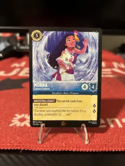 Disney Lorcana Winter Spell EN-11 MOANA Curious Explorer Legendary - Image 1