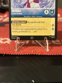 Disney Lorcana Winter Spell EN-11 MOANA Curious Explorer Legendary - Image 2