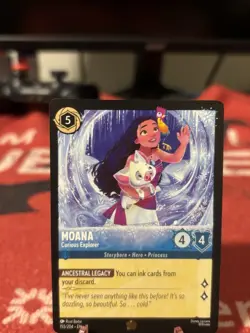 Disney Lorcana Winter Spell EN-11 MOANA Curious Explorer Legendary - Image 3