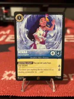 Disney Lorcana Winter Spell EN-11 MOANA Curious Explorer Legendary - Image 4