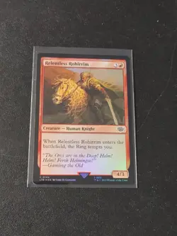 MTG Lord of the Rings Relentless Rohirrim Foil #144 Common - Image 1