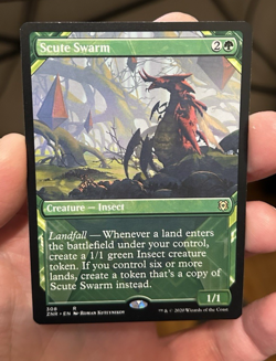 Zendikar Rising Showcase #308 Scute Swarm MTG - Image 1