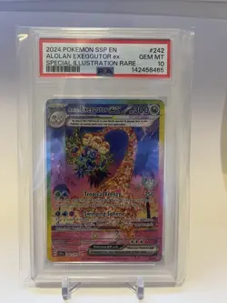 2024 POKEMON SSP EN ALOLAN EXEGGUTOR ex SPECIAL ILLUSTRATION RARE PSA 10 - Image 1