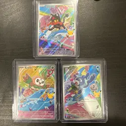 Pokemon TCG First Partner Illustration Collection Alola: Rowlet, Litten, Popplio - Image 1