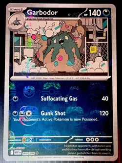 Garbodor 060/086 Masterball Reverse Pokemon SV White Flare NM++ ✨ 🤩 - Image 2