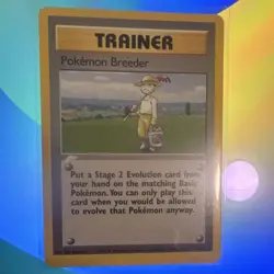 Pokemon Breeder 76/102 Base Set Rare Trainer Regular English - Image 1