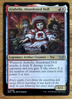 MTG Duskmourn: House of Horror, Arabella, Abandoned Doll - Image 1